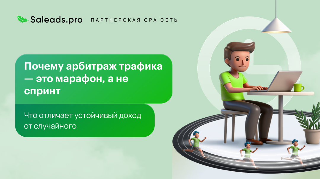 Почему арбитраж трафика — это марафон, а не спринт. Что отличает устойчивый доход от случайного?