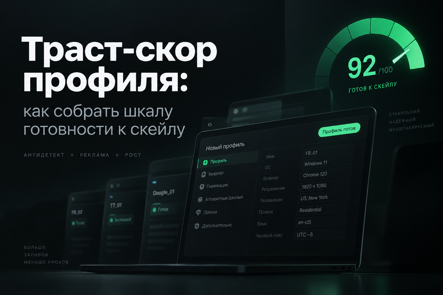 Траст-скор профиля: как собрать шкалу готовности к скейлу и перестать принимать решения интуитивно