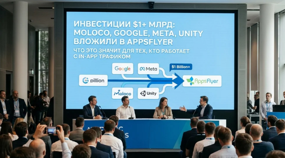 Moloco, Google, Meta и Unity вложили $1+ млрд в AppsFlyer. Что это значит для тех, кто работает с in-app трафиком